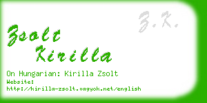 zsolt kirilla business card